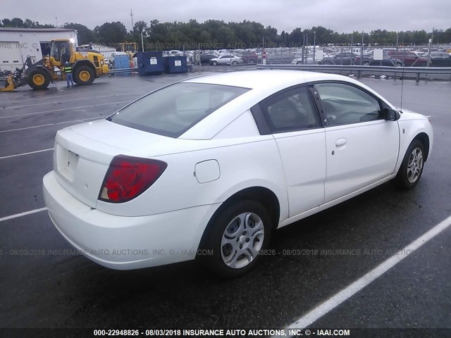 1G8AN12F34Z157773 - 2004 SATURN ION LEVEL 2 WHITE photo 4