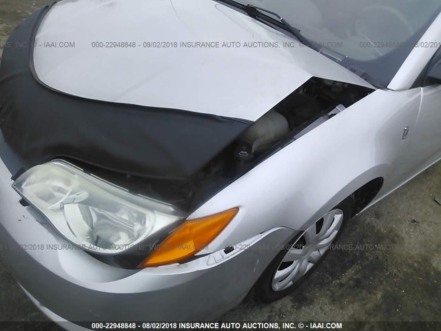 1G8AN15F56Z210911 - 2006 SATURN ION LEVEL 2 银色 照片 6