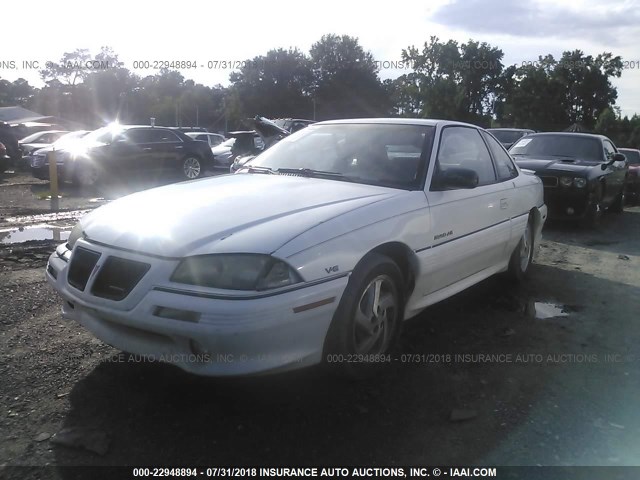 1G2NW15M0SC764393 - 1995 PONTIAC GRAND AM GT WHITE photo 2