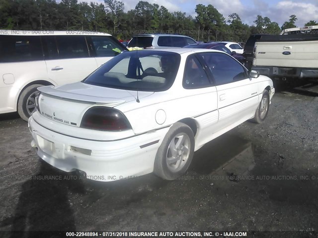 1G2NW15M0SC764393 - 1995 PONTIAC GRAND AM GT WHITE photo 4