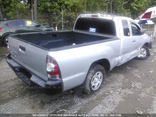 5TETX22N09Z665782 - 2009 TOYOTA TACOMA ACCESS CAB Күміс фото 4