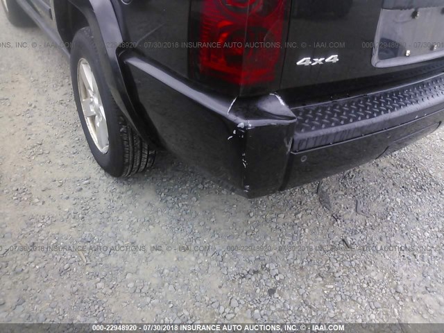 1J8HG48K76C188415 - 2006 JEEP COMMANDER BLACK photo 6