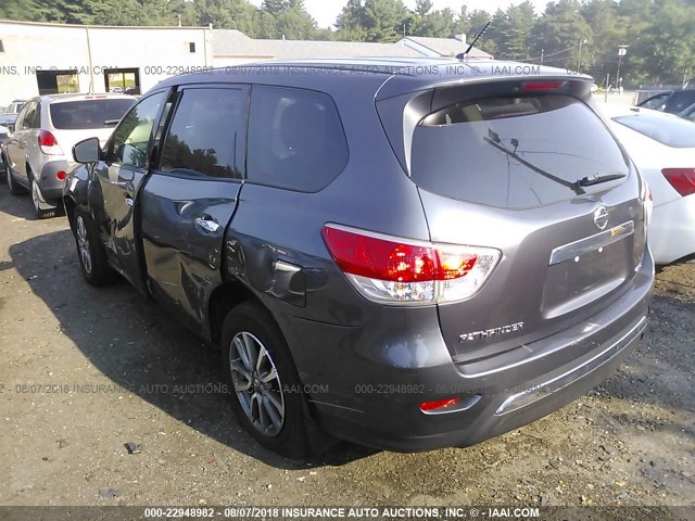 5N1AR2MM6DC617714 - 2013 NISSAN PATHFINDER S/SV/SL/PLATINUM GRAY photo 3
