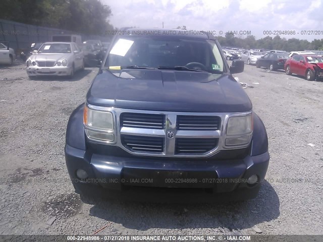 1D8GU28K18W234078 - 2008 DODGE NITRO SXT BLUE photo 6