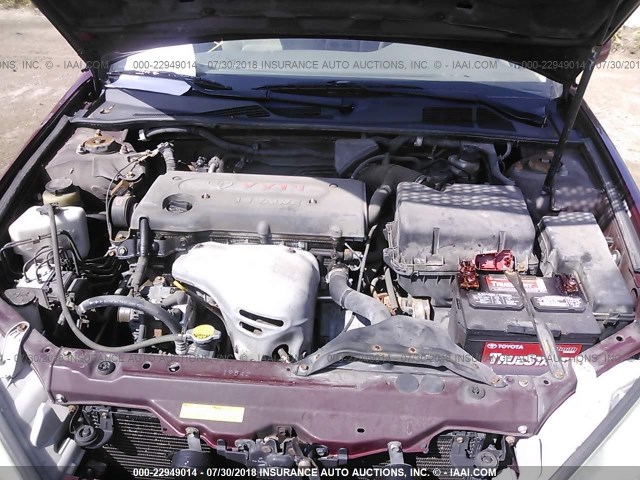 4T1BE32K53U231463 - 2003 TOYOTA CAMRY LE/XLE/SE RED photo 10