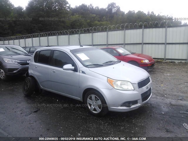 KL1TD66E69B321167 - 2009 CHEVROLET AVEO LS/LT SILVER photo 1