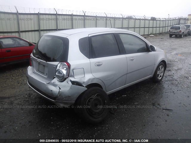 KL1TD66E69B321167 - 2009 CHEVROLET AVEO LS/LT 银色 照片 4