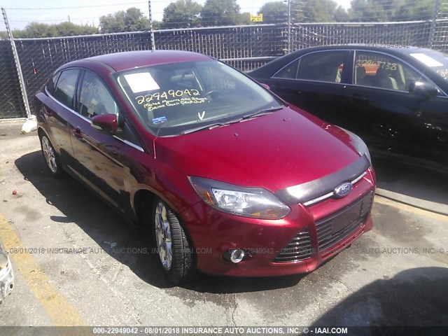 1FADP3J28DL255276 - 2013 FORD FOCUS TITANIUM RED photo 1