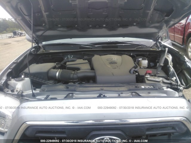 5TFCZ5AN4HX084689 - 2017 TOYOTA TACOMA DBL CAB/SR/TRDSPT/OR/PRO Күміс фото 10