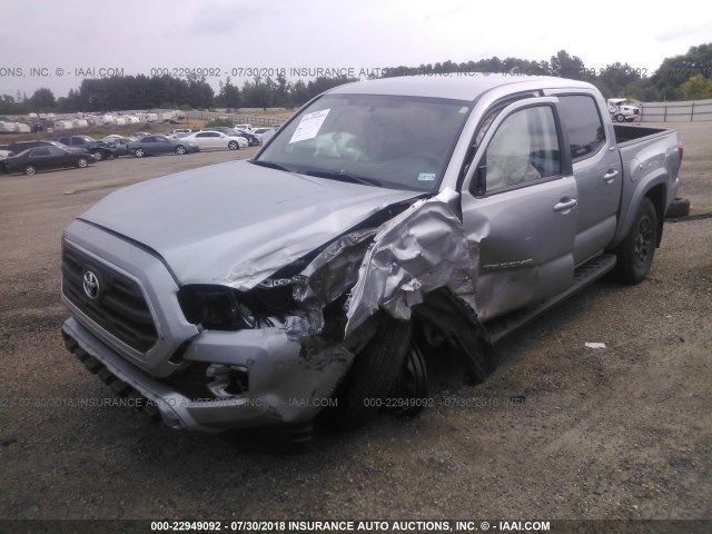 5TFCZ5AN4HX084689 - 2017 TOYOTA TACOMA DBL CAB/SR/TRDSPT/OR/PRO Күміс фото 2