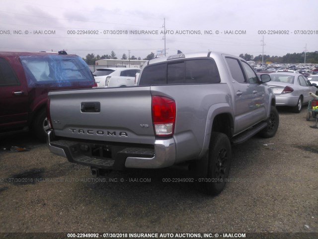 5TFCZ5AN4HX084689 - 2017 TOYOTA TACOMA DBL CAB/SR/TRDSPT/OR/PRO Күміс фото 4