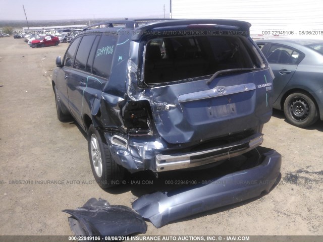 JTEDW21A660014699 - 2006 TOYOTA HIGHLANDER HYBRID Light Blue photo 6