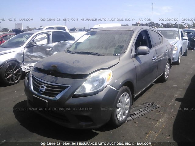 3N1CN7AP6EK465212 - 2014 NISSAN VERSA S/S PLUS/SV/SL BROWN photo 2