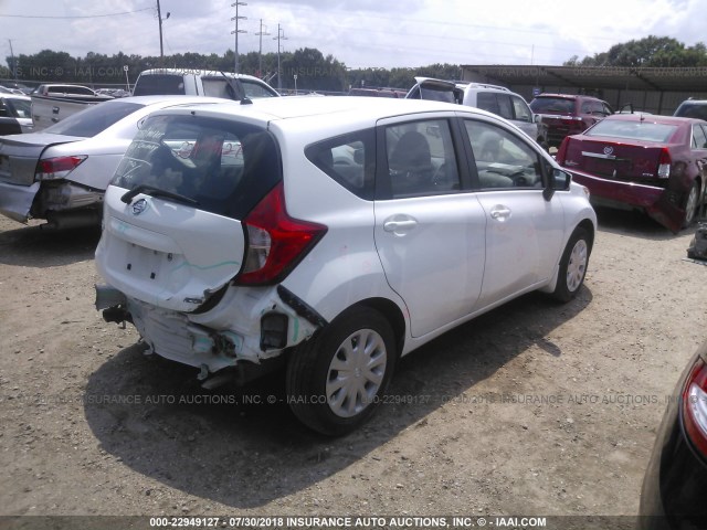 3N1CE2CPXGL381505 - 2016 NISSAN VERSA NOTE S/S PLUS/SV/SL/SR WHITE photo 4