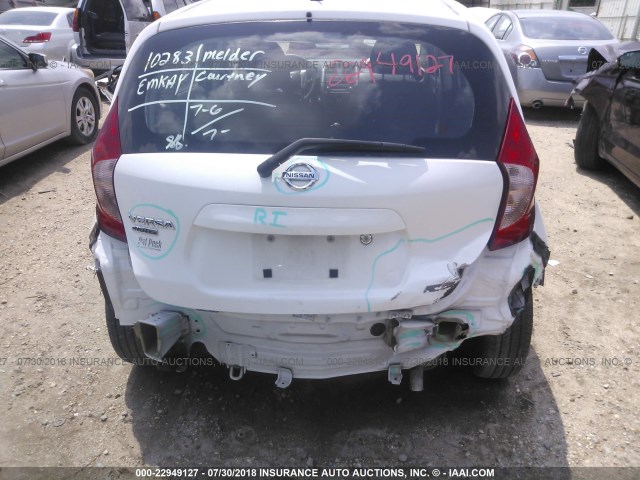 3N1CE2CPXGL381505 - 2016 NISSAN VERSA NOTE S/S PLUS/SV/SL/SR WHITE photo 6