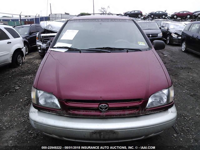 4T3ZF13C3WU005439 - 1998 TOYOTA SIENNA LE/XLE RED photo 6