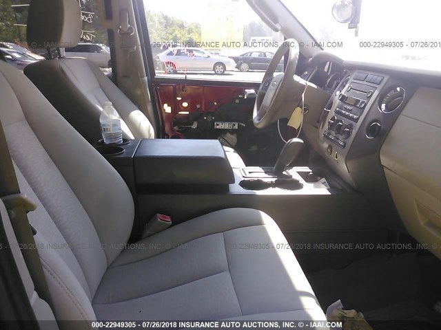 1FMFU15527LA43168 - 2007 FORD EXPEDITION XLT RED photo 5