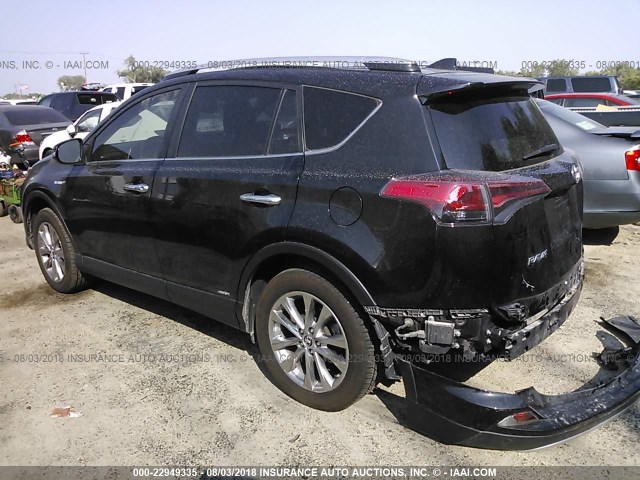 JTMDJREVXGD000727 - 2016 TOYOTA RAV4 HV LIMITED BLACK photo 3