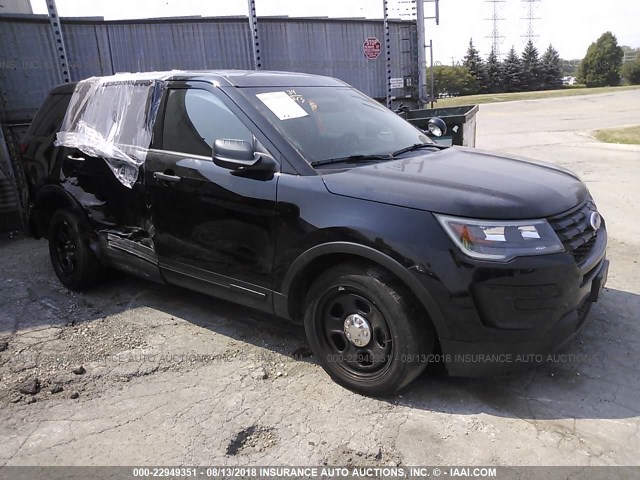 1FM5K8AR8HGB65398 - 2017 FORD EXPLORER POLICE INTERCEPTOR BLACK photo 1