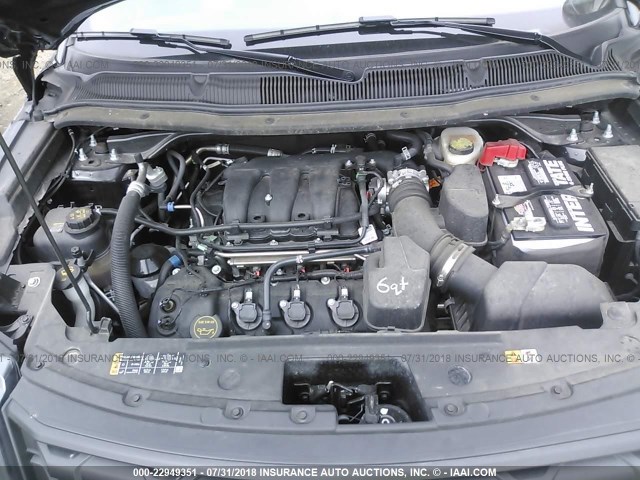 1FM5K8AR8HGB65398 - 2017 FORD EXPLORER POLICE INTERCEPTOR BLACK photo 10