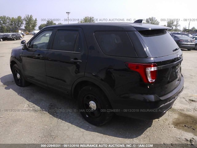 1FM5K8AR8HGB65398 - 2017 FORD EXPLORER POLICE INTERCEPTOR BLACK photo 3