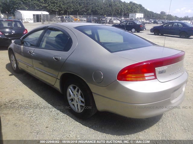 2B3HD46R03H500830 - 2003 DODGE INTREPID SE Şampan foto 3