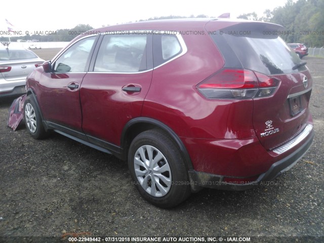 5N1AT2MT0HC791731 - 2017 NISSAN ROGUE S/SL RED photo 3