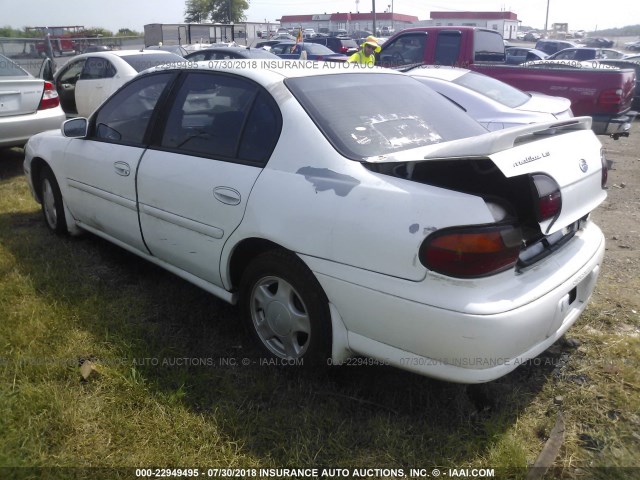 1G1NE52J7Y6182615 - 2000 CHEVROLET MALIBU LS 白色 照片 3
