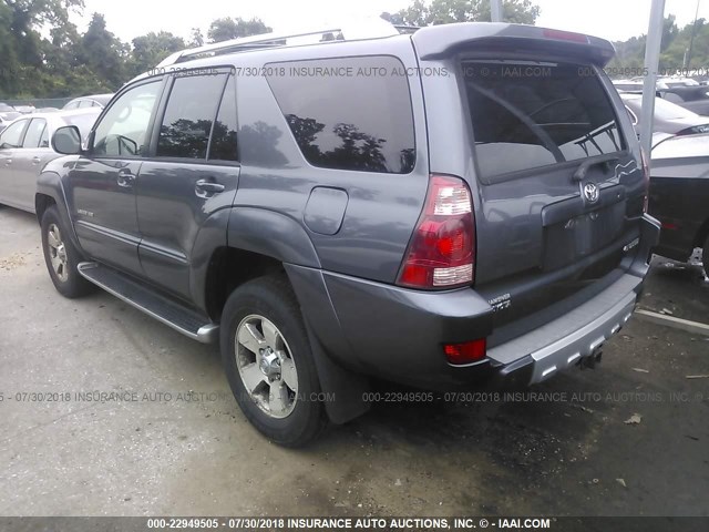 JTEBT17R130023300 - 2003 TOYOTA 4RUNNER LIMITED GRAY photo 3