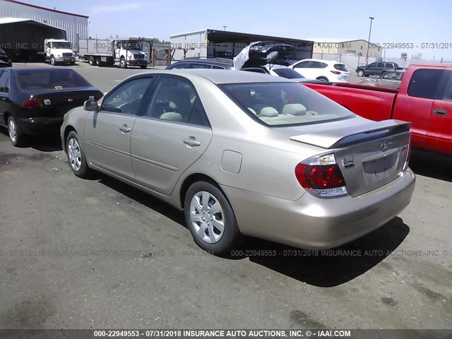 4T1BE32K45U062653 - 2005 TOYOTA CAMRY LE/XLE/SE 金色 照片 3