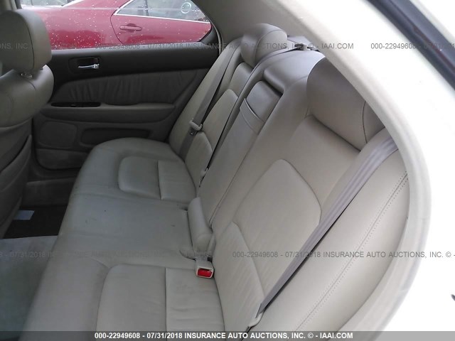 JT8BH22FXT0052155 - 1996 LEXUS LS 400 WHITE photo 8