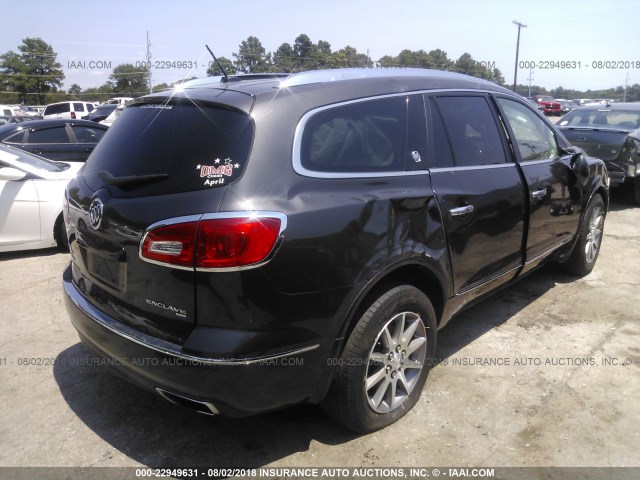 5GAKVBKD4EJ160195 - 2014 BUICK ENCLAVE GRAY photo 4