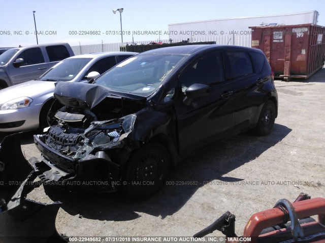 3N1CE2CP5HL381400 - 2017 NISSAN VERSA NOTE S/S PLUS/SV/SL/SR BLACK photo 2