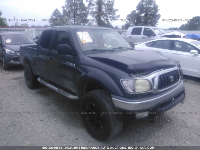 5TEGM92N41Z823452 - 2001 TOYOTA TACOMA DOUBLE CAB PRERUNNER GRAY photo 1