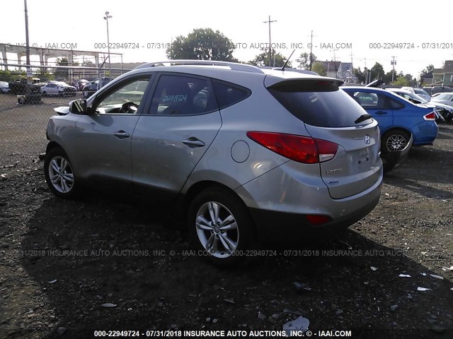 KM8JU3AC9DU740708 - 2013 HYUNDAI TUCSON GLS/LIMITED 灰色 照片 3