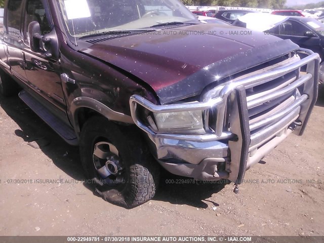 1FTSW31P34EC73544 - 2004 FORD F350 SRW SUPER DUTY Dark Brown photo 6