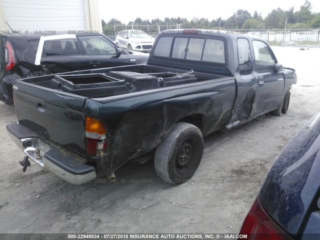 4TAVL52N9VZ304025 - 1997 TOYOTA TACOMA XTRACAB GREEN photo 4