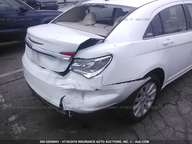 1C3CCBBBXDN515924 - 2013 CHRYSLER 200 TOURING WHITE photo 6