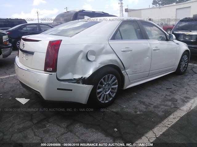 1G6DE5EG3A0106050 - 2010 CADILLAC CTS LUXURY COLLECTION WHITE photo 4