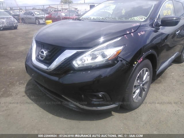 5N1AZ2MH6FN291441 - 2015 NISSAN MURANO S/SL/SV/PLATINUM BLACK photo 6