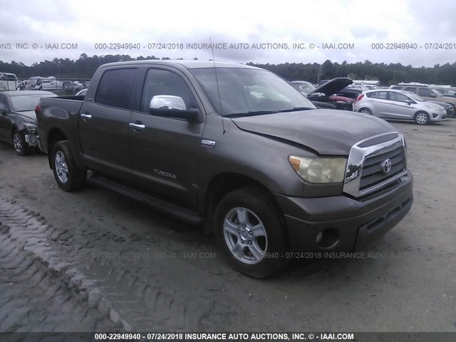 5TBDV58178S498809 - 2008 TOYOTA TUNDRA CREWMAX LIMITED BROWN photo 1