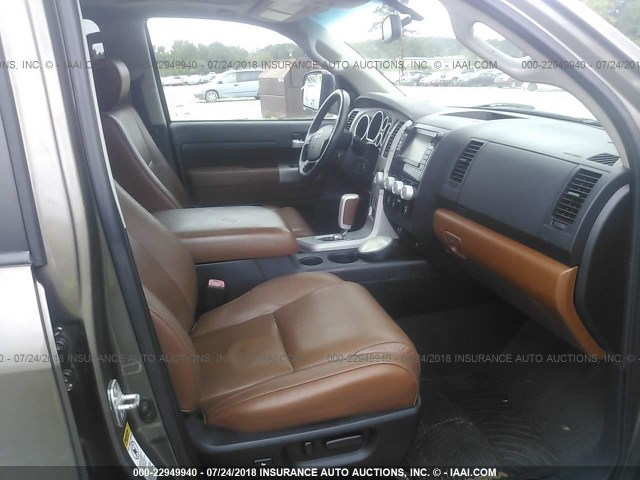 5TBDV58178S498809 - 2008 TOYOTA TUNDRA CREWMAX LIMITED BROWN photo 5