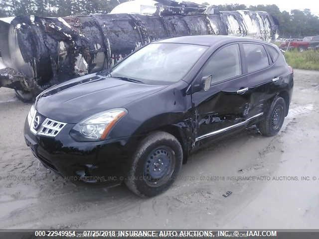 JN8AS5MV1EW715492 - 2014 NISSAN ROGUE SELECT S BLACK photo 2