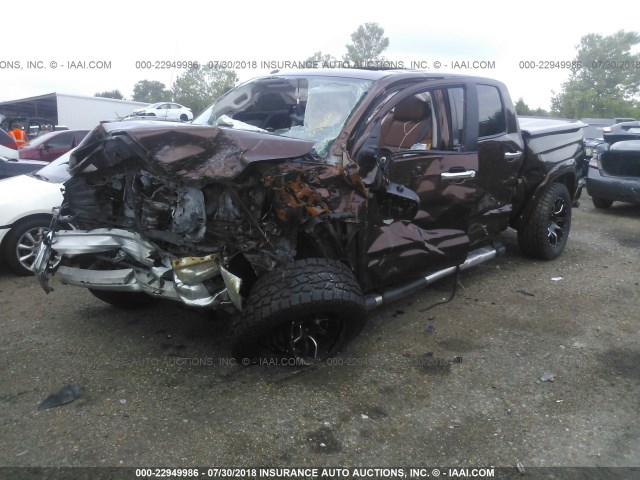 5TFAW5F13EX361849 - 2014 TOYOTA TUNDRA CREWMAX PLATINUM Qəhvəyi foto 2