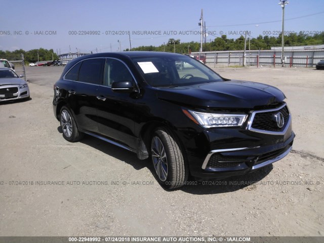 5FRXD3H58HB013695 - 2017 ACURA MDX TECHNOLOGY BLACK photo 1