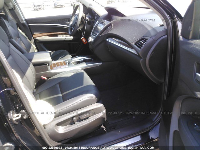 5FRXD3H58HB013695 - 2017 ACURA MDX TECHNOLOGY BLACK photo 5