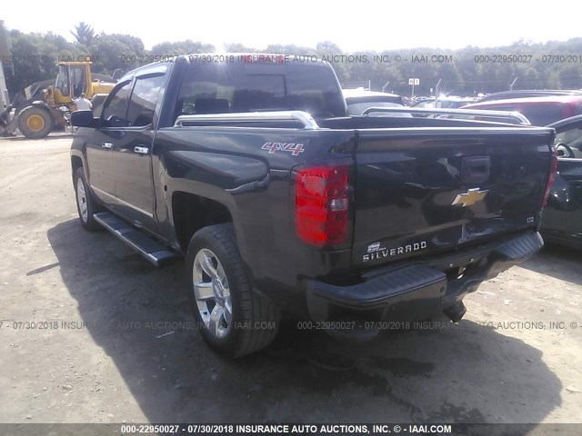 3GCUKSEC7FG358923 - 2015 CHEVROLET SILVERADO K1500 LTZ BLACK photo 3