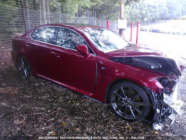 JTHBP262285001785 - 2008 LEXUS IS-F BURGUNDY photo 1