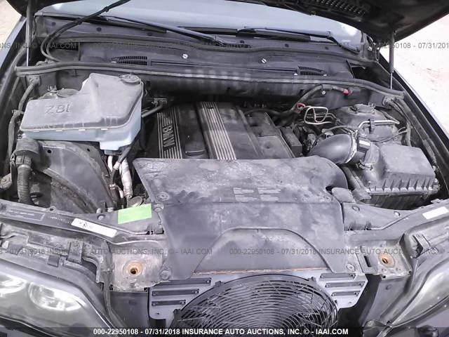 5UXFA13596LY41051 - 2006 BMW X5 3.0I შავი ფოტო 10