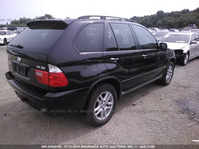 5UXFA13596LY41051 - 2006 BMW X5 3.0I შავი ფოტო 4